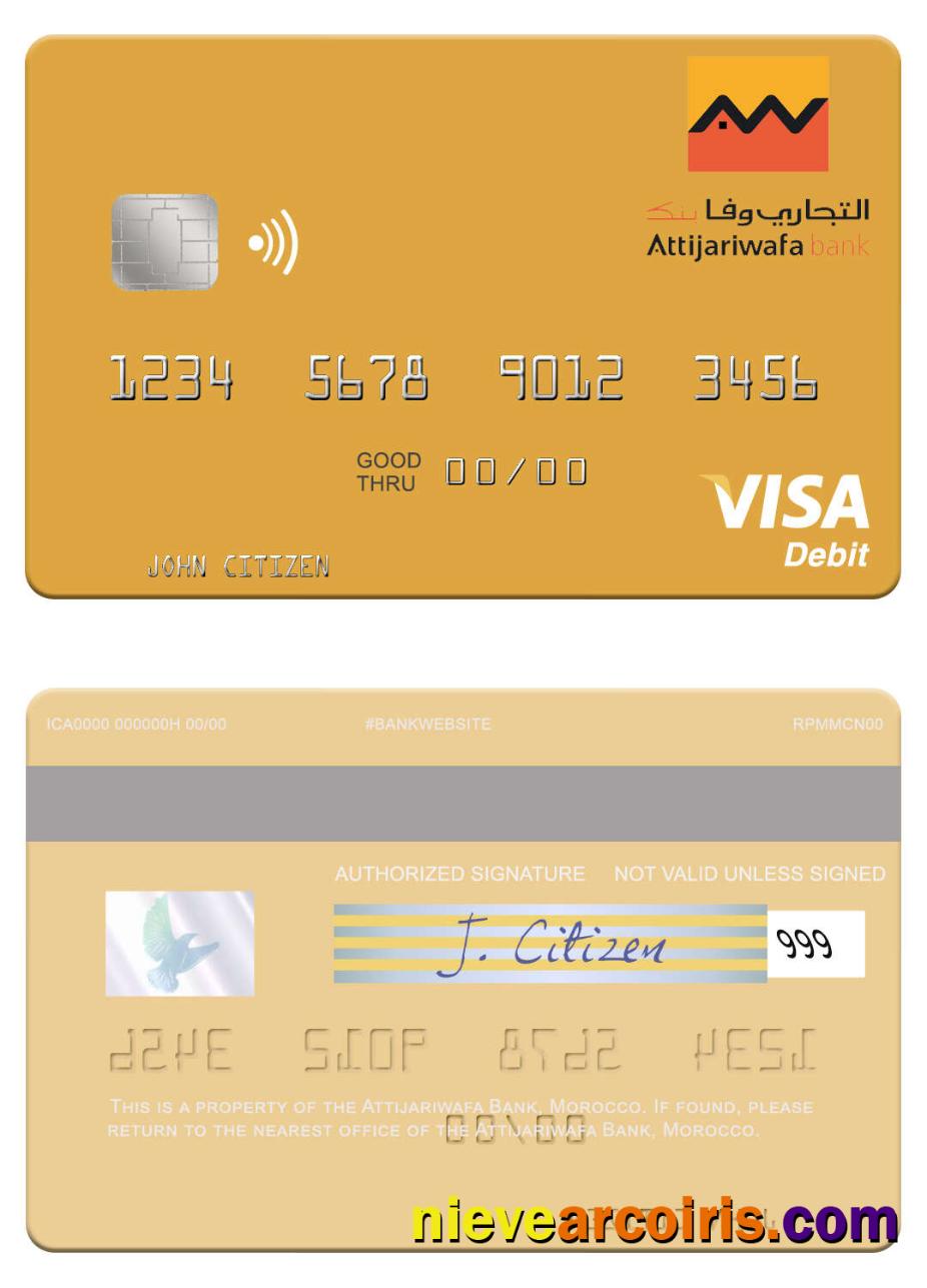 Morocco Attijariwafa Bank visa debit card